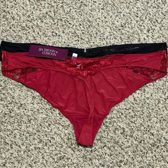 Adored by Adore Me Women’s Layla Thong Underwear, 2-Pack Size 3X | New - Picture 5 of 9